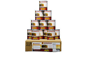 Survival Cave Food Canned Beef - Food Storage 12 Cans - 28 oz each