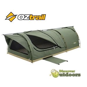 NEW OZtrail LONGREACH Double RIPSTOP CANVAS SWAG - Camping HIKING Tent Travel