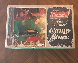 UNOPENED Vintage Coleman 2-Burner Camp Stove Model 425E499