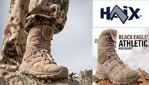 Haix Eagle Athletic 11 High Desert Sand Side Zipper Outdoor Boots Stiefel Gr 40