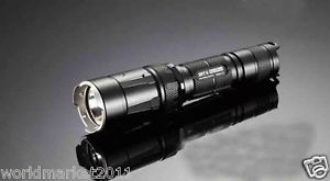 Aluminum Alloy Black Bright Light Long Shots Waterproof Flashlight Torch Lamp