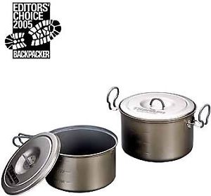 EVERNEW titanium cooker set LL ceramic ECA414 Outdoor Cooking from Japan