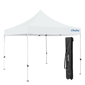 Ohuhu Instant Shelter Canopy, 10 by 10 Ft, White