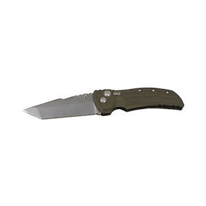 Hogue Extreme Series Knife Aluminum Frame 4-Inch Tanto Blade Tumble Finish, Matt