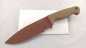 Scrap Yard TRASH 1 Knife - SR101 Steel - Busse Kin - Muddy Blade & Tan Handle!