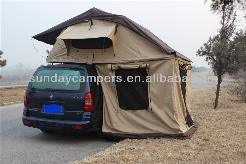 Big Roof Top Tent with change room (220x310cm) for 5 person