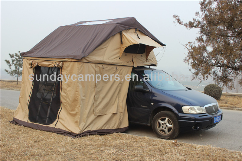 4 Person - Roof Top Tent Combo comes with twin ladders and Annex