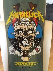 Zorlac Metallica By Pushead Og Vintage Skateboard NOS