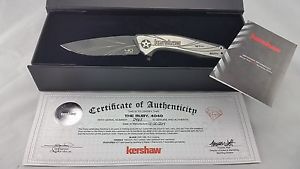 NIB Kershaw 4040 Ruby 40th Anniversary Knife - ZDP-189 Steel - KVT - Titanium