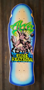 Alva Eddie Reategui Warrior blue fade Vintage 1988 NOS Skateboard Deck