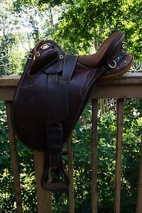 Syd Hill Bushman Endurance Australian Saddle 17" Suede Seat Super Nice