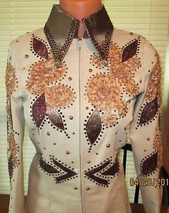 NewStunning!  Lt. Tan/Copper SMS/HMS Show Jacket 35-36 Bust