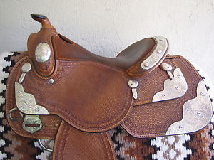 GORGEOUS! 15" Dale Chavez Show Saddle - Upgraded Sterling Silver - QH bars