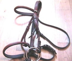 HERMES LEATHER BRIDLE & REINS & BIT -HANDCRAFTED IN FRANCE- EXCELLENT CONDITION