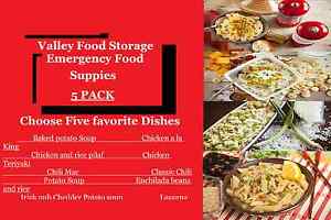 Valley Food Storage-11 different dishes-Select your package of 5, 10, 20, or 50