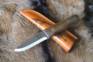 Bushcraft knife hand made woodlore style.