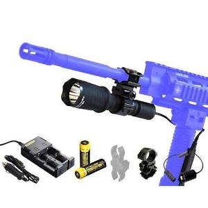 Ultimate Rechargeable Hunting Light Bundle:  Orion Predator  Led Flashlight