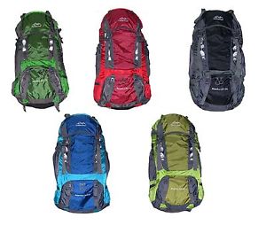 70L Waterproof Travel Hiking Camping Rucksack Backpack + 3L Bladder Water Bag