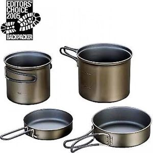 EVERNEW titanium cooker deep W ceramic ECA405 insulation japan pot outdoor camp