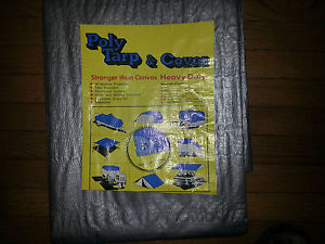 30x60 Silver  Polly Tarp - Waterproof Camping / landscaping, Roofing/ Pool cover