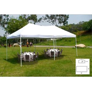 Outdoor Party Tent Event 20 x 10 Canopy Polyester Taffeta Protection Shade White