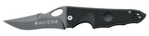 Fox Knives SLO-01 Fox Bantay Plain Edge Folding Knife, Black FOXSLO01 FOX