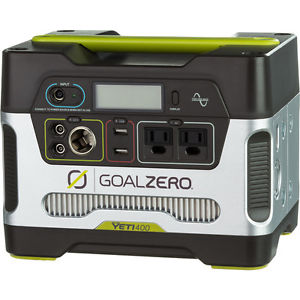 Goal Zero Yeti 400 110V Solar Generator Powers Laptops, Lights, and More NEW