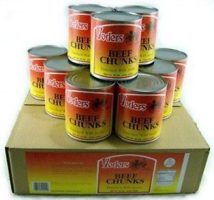 Yoders Canned Beef Chunks- Full Case