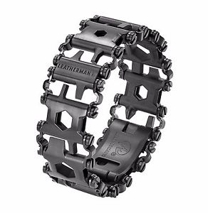 NIB Leatherman TREAD - BLACK-Stainless Multi-tool-  Bracelet **Free shipping**