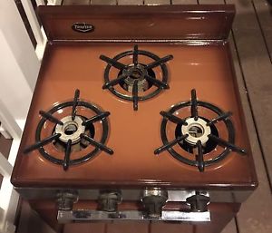 Trav'ler Camper Vintage L.P. gas range made by ward and son inc.stove oven