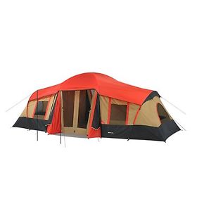 Ozark Trail 10 Person 3 Room Vacation Tent with Built In Mud Mat 184 Sq ft