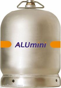 ALUmini Gasflasche 2 kg. Propan mit Kochaufsatz 3000 Watt