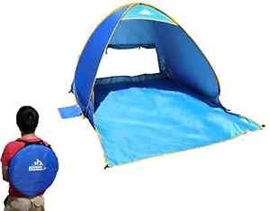 OutdoorsmanLab Automatic Pop Up Beach Tent- UV 50+ Protection Portable Outdoor T