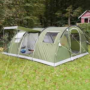 skandika Gotland 5 tenda campeggio familiare zanzariera verde 505x370 cm nuova