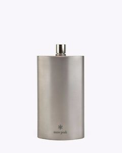 snow peak T-013 FLASK TITANIUM (L) with Synthetic Leather Case NEW from Japan