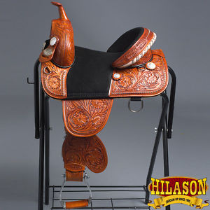 CC101BZMR HILASON CLASSIC CHILD TREELESS WESTERN BARREL RACING TRAIL SADDLE 12"