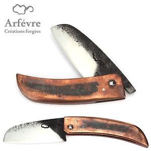 Arfevre - Taschenmesser Frankreich - Griff Kupfer - Stahl XC75 - handgeschmiedet