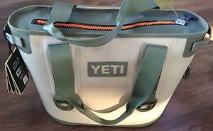 Yeti Hopper 20 Soft Side Cooler Field Tan/Blaze Orange New In Box Free Shipping!