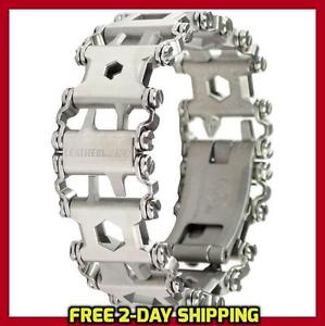 Leatherman Tread SILVER Bracelet Travel Friendly Multi-Tool Stainless Steel -USA