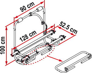 FIAMMA CARRY-BIKE CARAVAN XLA PRO - PORTABICICLETTE