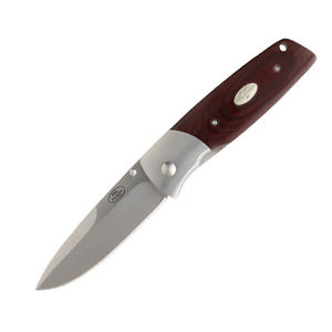 Fallkniven PXLmm Folding Knife | Liner Lock 3G Steel Maroon Micarta