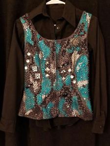 Congress/ World Show Quality Horse Show Vest w/ shirt Size Small/X-Small