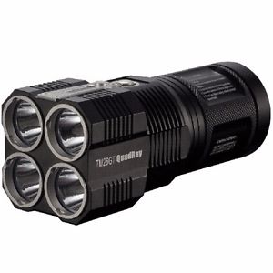 NEW NITCOR Tm26gt Rechargeable Flashlight&#44; Black, 3500 Lm, 4 X