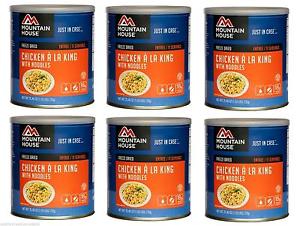 Mountain House Freeze Dried Food CHICKEN ALA KING 6 Cans  - New