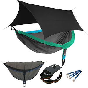 ENO DoubleNest OneLink Sleep System - PCT Special Edition Hammock & Black Profly