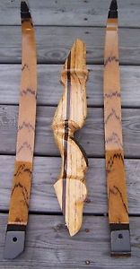 Zebra/Wenge Customized Wood Takedown Traditional Recurve Bow