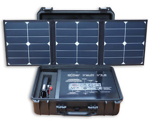 Portable emergency solar generator system with 40w monocrystalline panel