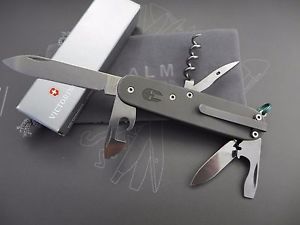 Titanium Custom Victorinox Spartan Swiss Army Knife 91mm MOD Pocket CLIP