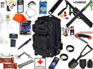 Survival kit backpack Camping Hiking Emergency Gear bugout preparedness Zombie