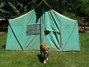 Real Nice Vintage Hirsch-Weis Heavy Duty Canvas 12' x 9' Cabin Tent Portland, OR